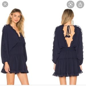 MISA Luisa Dress in Navy